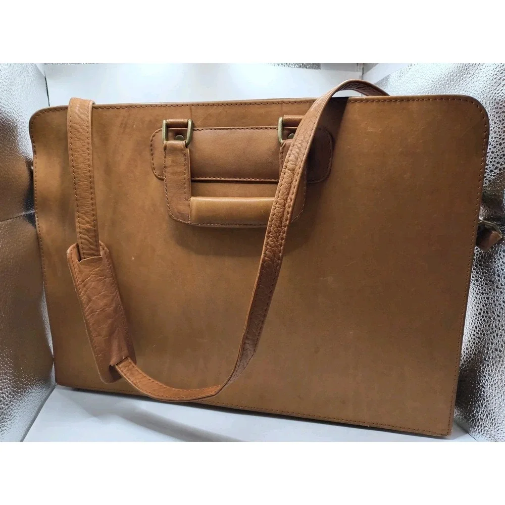 Vintage 1980s Shi Shaun International Tan Leather Case 5
